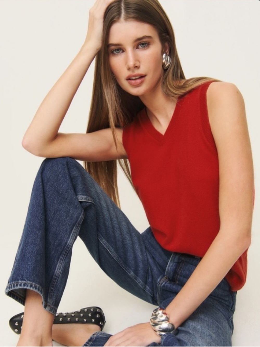 Reformation Reese Cashmere vest